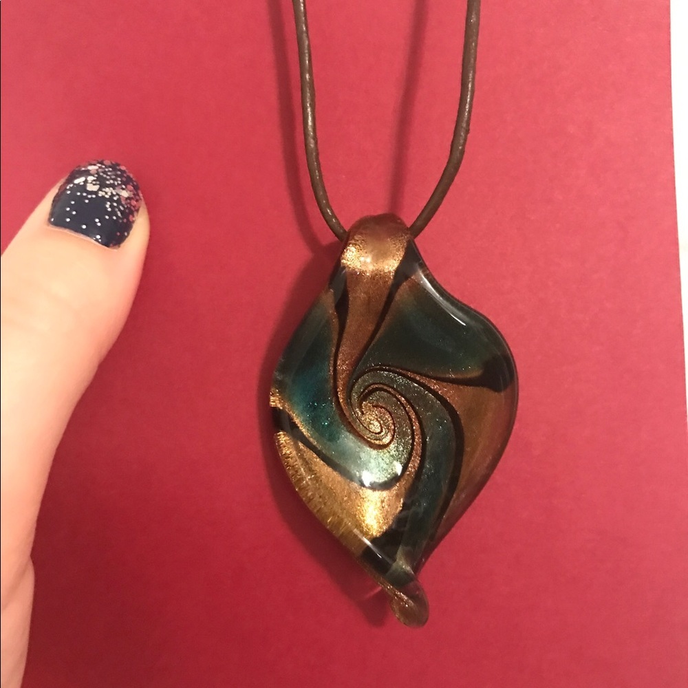 Set of Two Glass Necklace Slides
